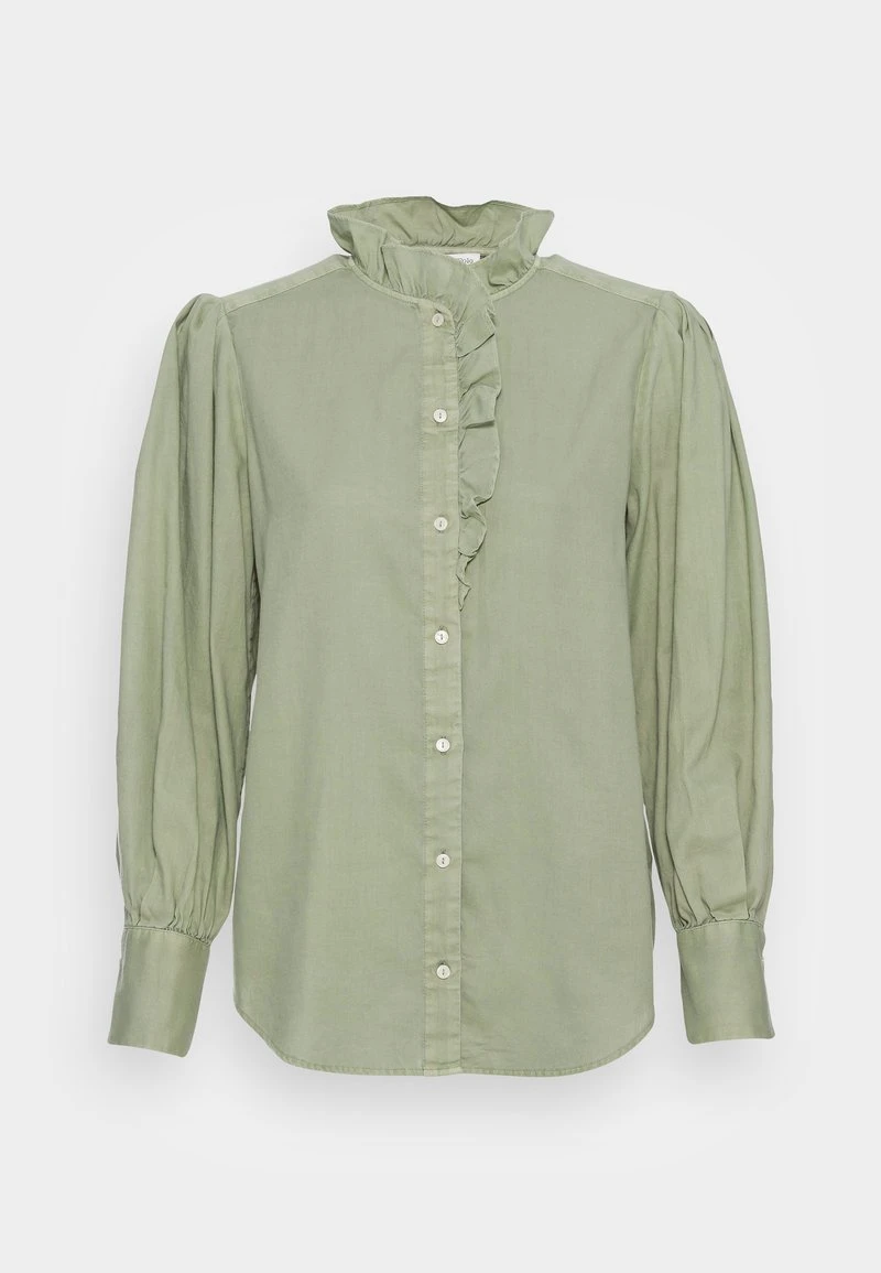 Marc O'Polo BLOUSE LONGSLEEVE GATHERING AT NECK SLEEVE WITH VOLUME - Bluse - Breezy Mint | Damen 4 Marc O'Polo BLOUSE LONGSLEEVE GATHERING AT NECK SLEEVE WITH VOLUME - Bluse - Breezy Mint | Damen – Bild 4