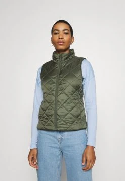 Marc O'Polo VEST STAND UP COLLAR FRONT ZIPPER - Weste - Fresh Moss | Damen