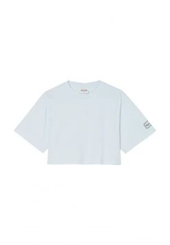 Marc O'Polo ARCHIVE CODE CROPPED - T-Shirt Basic - Linen Blue | Damen -Marc O'Polo Verkäufe 03c4aee1095647eca0a24dc57a26e840