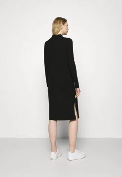 Marc O'Polo DRESS LONGSLEEVE COLLAR WITH - Strickkleid - Black | Damen -Marc O'Polo Verkäufe 08831c2ea71d45f78ceb81d8a74297dd