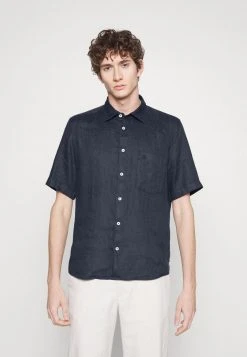 Marc O'Polo KENT COLLAR SHORT SLEEVE ONE CHEST POCKET - Hemd - Dark Navy | Herren