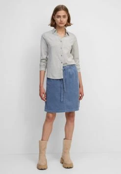 Marc O'Polo AUS ORGANIC-QUALITÄT - Hemdbluse - Stony Grey Melange | Damen