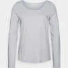 Marc O'Polo LONG SLEEVE WIDE CREW NECK - Langarmshirt - Morning Dew | Damen