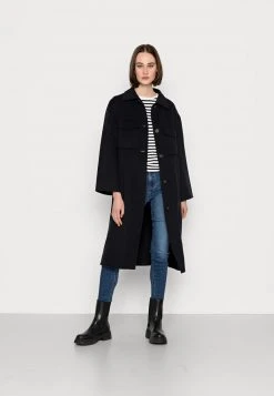 Marc O'Polo DOUBLE FACE COAT TURN DOWN COLLAR FRONT BUTTONS - Klassischer Mantel - Deep Sky | Damen -Marc O'Polo Verkäufe 0f0e2d4789444079bfae9072a50bd986