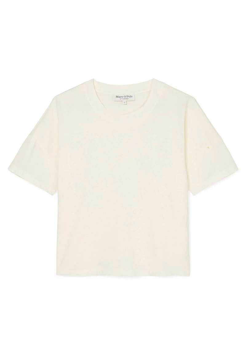 Marc O'Polo Damen CROP AUS - T-Shirt Basic - White Mousse 6 Marc O'Polo Damen CROP AUS - T-Shirt Basic - White Mousse – Bild 6