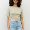 Marc O'Polo T-Shirt Basic - Herbal Steam | Damen