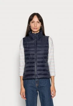 Marc O'Polo VEST STAND UP COLLAR FRONT ZIPPER - Weste - Midnight Blue | Damen