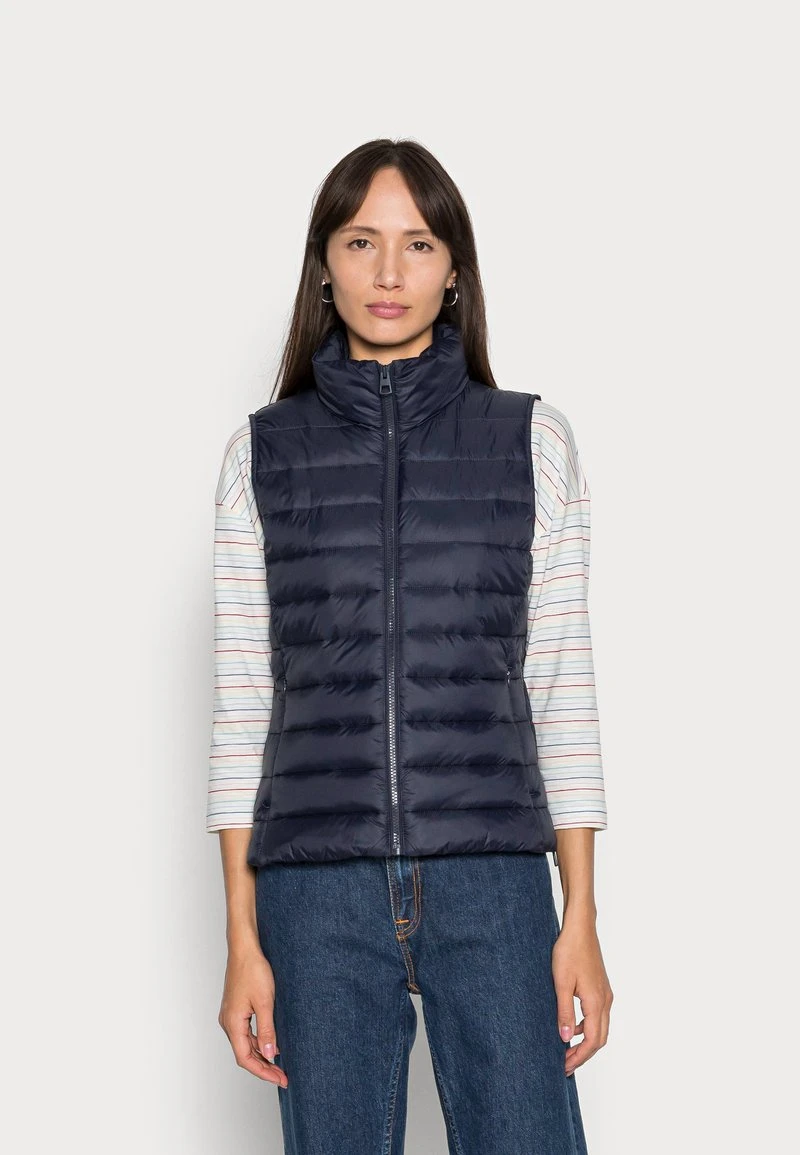 Marc O'Polo VEST STAND UP COLLAR FRONT ZIPPER - Weste - Midnight Blue | Damen 1 Marc O'Polo VEST STAND UP COLLAR FRONT ZIPPER - Weste - Midnight Blue | Damen