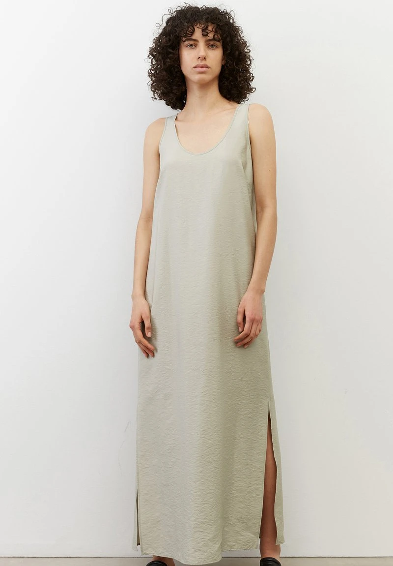 Marc O'Polo DRESS FLUENT STYLE PLEAT AT BACK MIDI LENGTH - Maxikleid - Herbal Steam | Damen 2 Marc O'Polo DRESS FLUENT STYLE PLEAT AT BACK MIDI LENGTH - Maxikleid - Herbal Steam | Damen – Bild 2