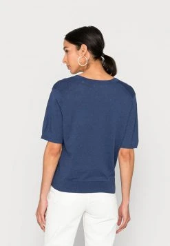 Marc O'Polo Damen SHORTSLEEVE V NECK - T-Shirt Basic - Noble Blue -Marc O'Polo Verkäufe 1319674baf264a69b48049ee6d36dc74