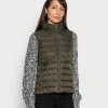 Marc O'Polo VEST STAND UP COLLAR FRONT ZIPPER - Weste - Olive Drab | Damen