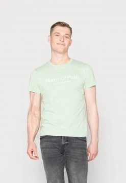 Marc O'Polo SHORT SLEEVE ROUND NECK CLASSIC INSIDE - T-Shirt Print - Morning Dew | Herren