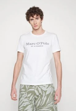 Marc O'Polo SHORT SLEEVE ROUND NECK CLASSIC - T-Shirt Print - Silver Fern | Herren