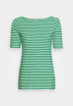 Marc O'Polo Damen SHORT SLEEVE BOAT NECK STRIPED - T-Shirt Print - Multi/preppy Green -Marc O'Polo Verkäufe 1b8fbf397e0248b8a2ee8a9d166af2f9