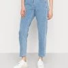 Marc O'Polo TROUSER BOYFRIEND FIT CROPPED LENGTH MID WAIST - Jeans Straight Leg - Jogg Blue Denim Wash | Damen