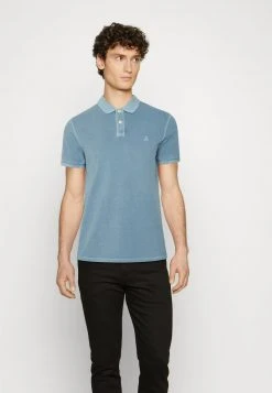 Marc O'Polo SHORT SLEEVE RIB DETAILS SLITS AT HEM - Poloshirt - Stormy Sea | Herren