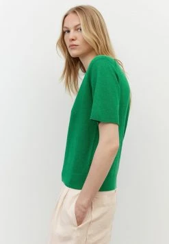 Marc O'Polo SHORTSLEEVE V NECK - T-Shirt Basic - Preppy Green | Damen -Marc O'Polo Verkäufe 1ff868f948f24b9b9591bc18d55b8dd0