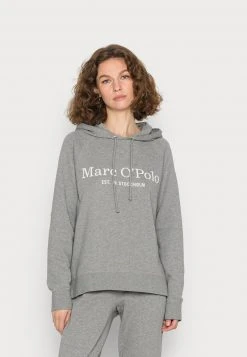 Marc O'Polo RAGLAN SLEEVE HOODED - Sweatshirt - Grey Melange | Damen