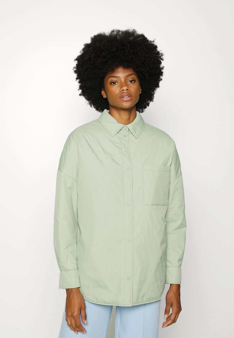 Marc O'Polo SHIRT JACKET THERMORE PADDING TURN DOWN - Kurzmantel - Breezy Mint | Damen 1 Marc O'Polo SHIRT JACKET THERMORE PADDING TURN DOWN - Kurzmantel - Breezy Mint | Damen
