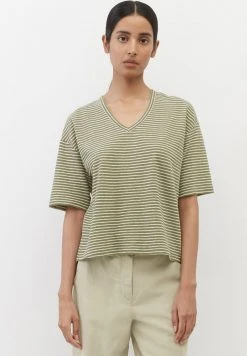 Marc O'Polo AUS HANF QUALITÄT - T-Shirt Print - Multi Olive Grove | Damen