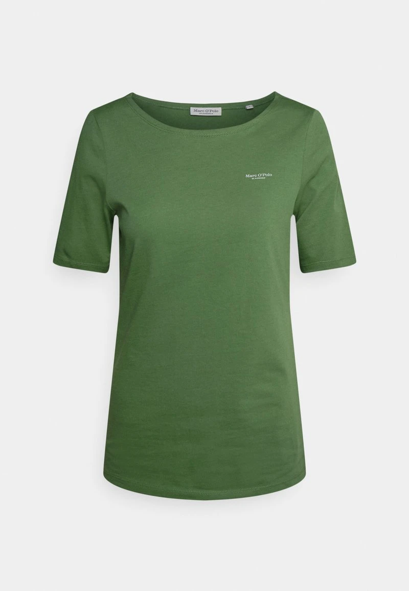 Marc O'Polo Damen SHORT SLEEVE ROUND NECK - T-Shirt Basic - Green Leaf 1 Marc O'Polo Damen SHORT SLEEVE ROUND NECK - T-Shirt Basic - Green Leaf