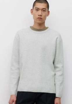 Marc O'Polo MIT MARKANTER -STRUKTUR - Strickpullover - Beige Melange | Herren