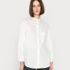 Marc O'Polo BLOUSE LONG SLEEVE STAND UP COLLAR LONG SHAPE BUTTON DOWN - Hemdbluse - Salty White | Damen