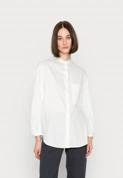 Marc O'Polo BLOUSE LONG SLEEVE STAND UP COLLAR LONG SHAPE BUTTON DOWN - Hemdbluse - Salty White | Damen