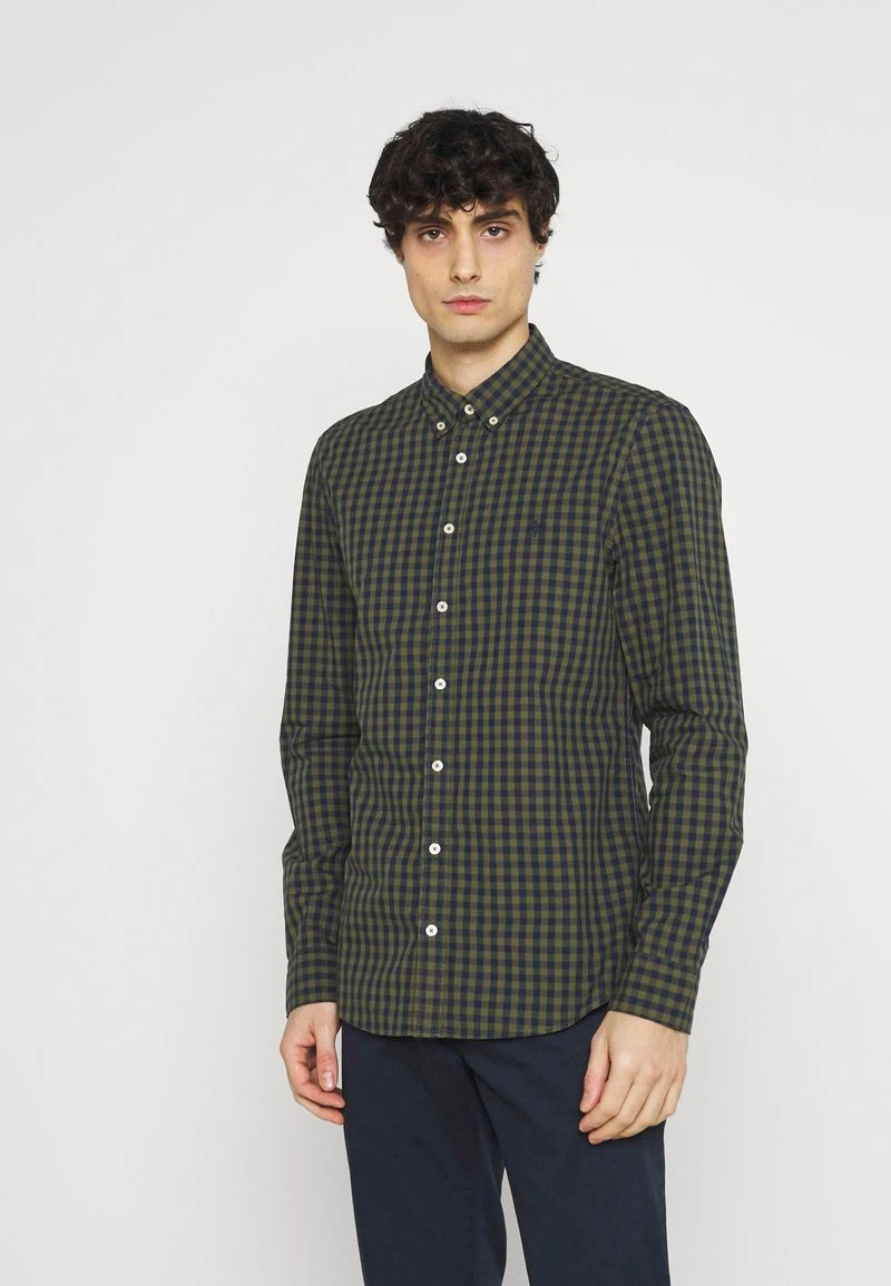 Marc O'Polo BUTTON DOWN LONG SLEEVE INSERTED - Hemd - Multi/pesto | Herren 1 Marc O'Polo BUTTON DOWN LONG SLEEVE INSERTED - Hemd - Multi/pesto | Herren