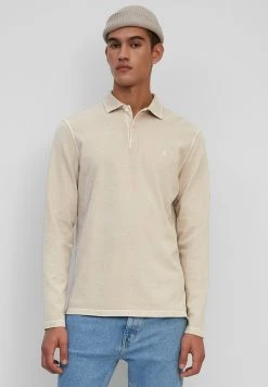 Marc O'Polo LONG SLEEVE BUTTON PLACKET - Poloshirt - Dapple Gray | Herren