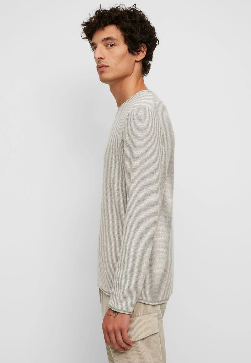 Marc O'Polo Herren Strickpullover - Grey Melange 4 Marc O'Polo Herren Strickpullover - Grey Melange – Bild 4