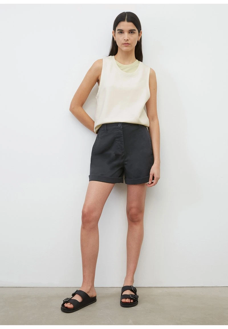 Marc O'Polo WIDE LEG FLAP POCKETS ARCHIVE INSPIRED DETAILS - Shorts - Deep Blue Sea | Damen 2 Marc O'Polo WIDE LEG FLAP POCKETS ARCHIVE INSPIRED DETAILS - Shorts - Deep Blue Sea | Damen – Bild 2