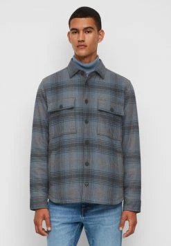 Marc O'Polo Hemd - Multi/graphite Grey Melange | Herren