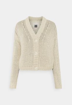 Marc O'Polo CARDIGAN LONG SLEEVE V NECK - Strickjacke - Summer Taupe | Damen