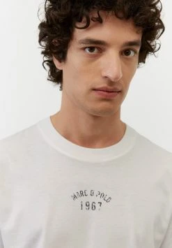 Marc O'Polo T-Shirt Print - White | Herren -Marc O'Polo Verkäufe 34384bf37f1b4517ab584a694309ff5f