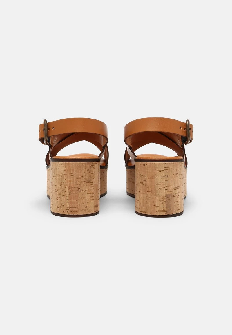 Marc O'Polo CLAUDIA - Keilsandalette - Cognac | Damen 4 Marc O'Polo CLAUDIA - Keilsandalette - Cognac | Damen – Bild 4