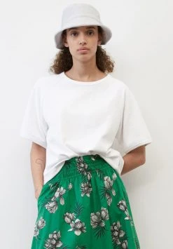 Marc O'Polo KURZARM AUS ORGANIC MIX - T-Shirt Basic - White | Damen