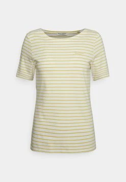 Marc O'Polo SHORT SLEEVE ROUND NECK STRIPED - T-Shirt Print - Multi/white | Damen