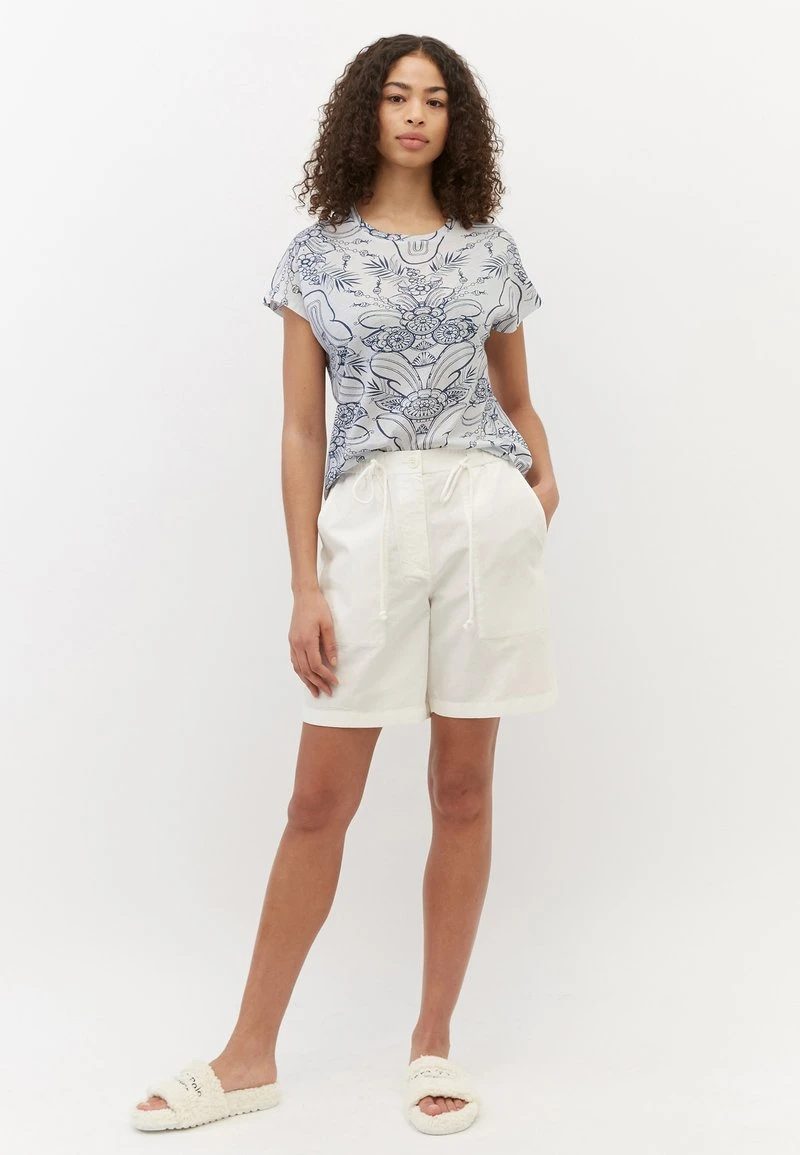 Marc O'Polo Damen ALLOVER AUS SINGLE - T-Shirt Print - White 2 Marc O'Polo Damen ALLOVER AUS SINGLE - T-Shirt Print - White – Bild 2
