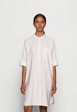 Marc O'Polo DRESS RELAXED FLUENT STYLE CHEST POCKET ROUNDED HEMLINE - Freizeitkleid - Shaded Sand | Damen