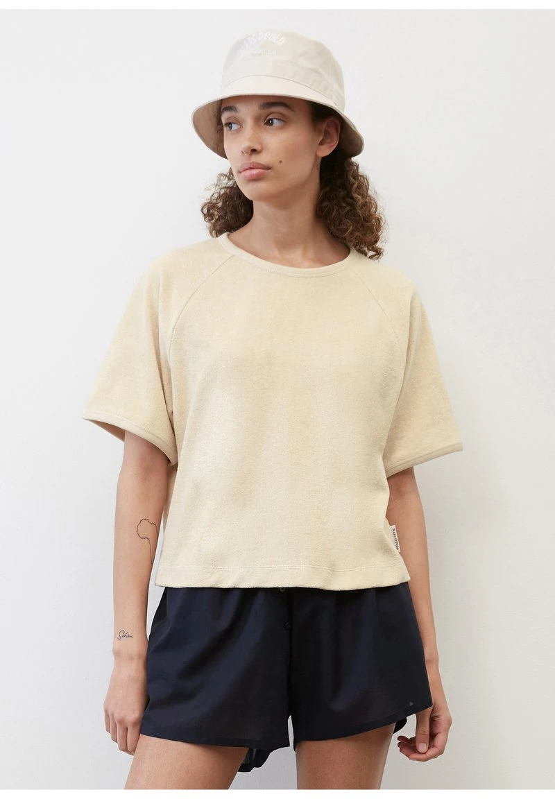 Marc O'Polo KURZARM AUS ORGANIC MIX - T-Shirt Basic - Dusty Field | Damen 1 Marc O'Polo KURZARM AUS ORGANIC MIX - T-Shirt Basic - Dusty Field | Damen