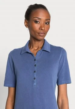 Marc O'Polo Damen SHORT SLEEVE GARMENT DYED - Poloshirt - Noble Blue -Marc O'Polo Verkäufe 42b638173a43402090b43d8529519ff5