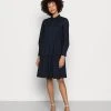 Marc O'Polo Damen DRESS FLARED STYLE - Blusenkleid - Night Sky