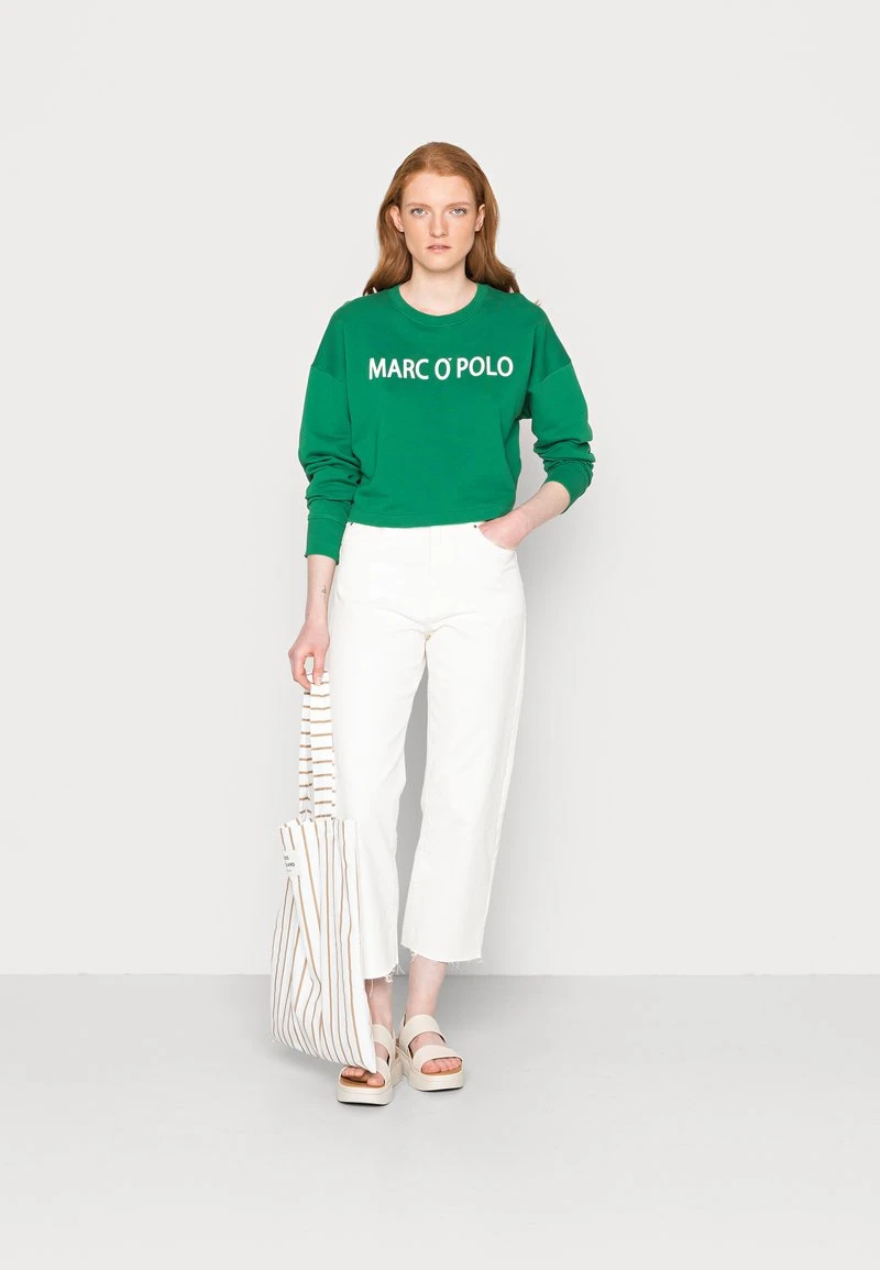 Marc O'Polo ROUND NECK LONG SLEEVES CROPPED LENGTH - Sweatshirt - Preppy Green | Damen 2 Marc O'Polo ROUND NECK LONG SLEEVES CROPPED LENGTH - Sweatshirt - Preppy Green | Damen – Bild 2