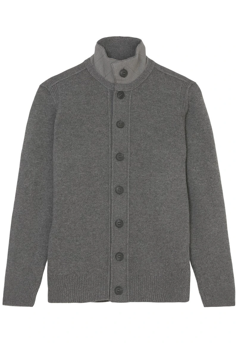 Marc O'Polo Strickjacke - Nordic Grey Melange | Herren 6 Marc O'Polo Strickjacke - Nordic Grey Melange | Herren – Bild 6