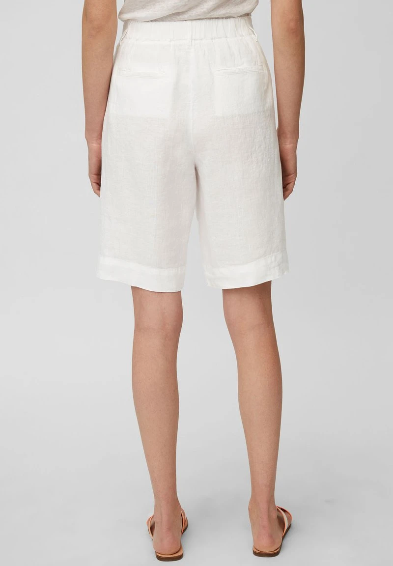Marc O'Polo Shorts - White Linen | Damen 3 Marc O'Polo Shorts - White Linen | Damen – Bild 3