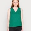 Marc O'Polo BLOUSE SLEEVELESS BACKSIDE PLEAT - Bluse - Preppy Green | Damen