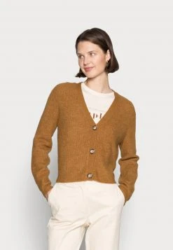 Marc O'Polo CARDIGAN LONGSLEEVE V-NECK BUTTON CLOSURE HALF-CARDIGAN STIT - Strickjacke - Golden Hour | Damen