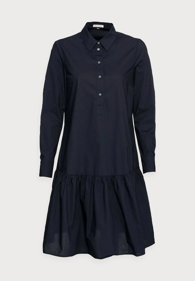 Marc O'Polo Damen DRESS FLARED STYLE - Blusenkleid - Night Sky 4 Marc O'Polo Damen DRESS FLARED STYLE - Blusenkleid - Night Sky – Bild 4