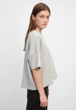 Marc O'Polo T-Shirt Basic - Stony Grey Melange | Damen -Marc O'Polo Verkäufe 5675a4001e994f99a7d125941b1dd221
